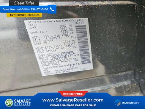 Used 2013 Nissan Pathfinder SL w/ Trailer Tow Pkg FWD image 17