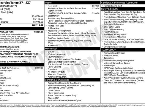 Certified 2024 Chevrolet Tahoe Z71 w/ Luxury Package AWD/4WD image 40