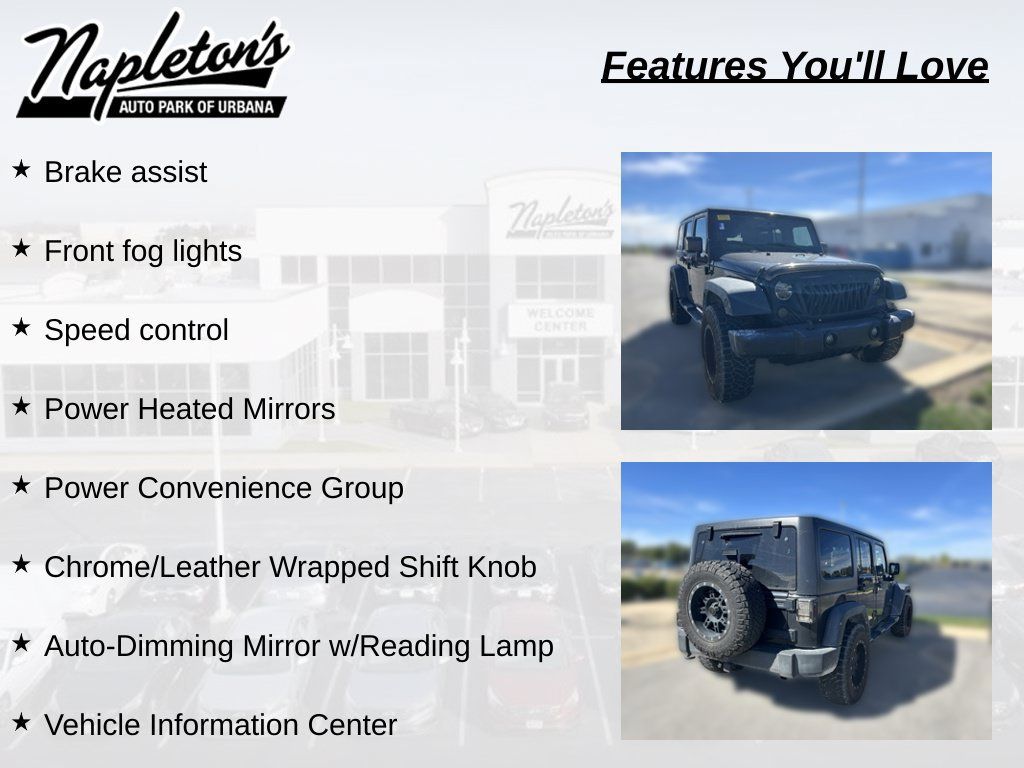 Used 2017 Jeep Wrangler Unlimited Sport w/ Quick Order Package 24S AWD/4WD image 7