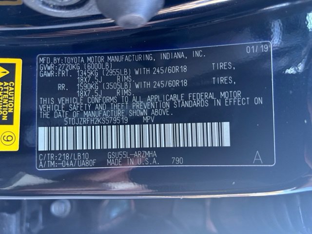 Used 2019 Toyota Highlander XLE AWD/4WD image 35