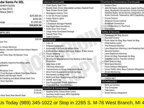 Used 2019 Hyundai Santa Fe SEL AWD/4WD image 3