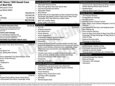 Used 2018 GMC Sierra 1500 Denali w/ Denali Ultimate Package AWD/4WD image 19