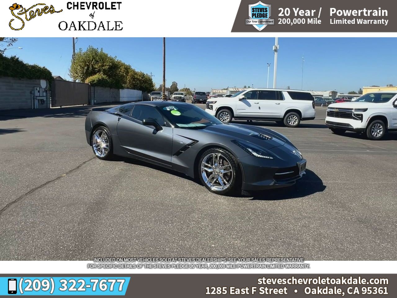 Certified 2014 Chevrolet Corvette Stingray Coupe w/ 3LT Preferred Equipment Group RWD image 2