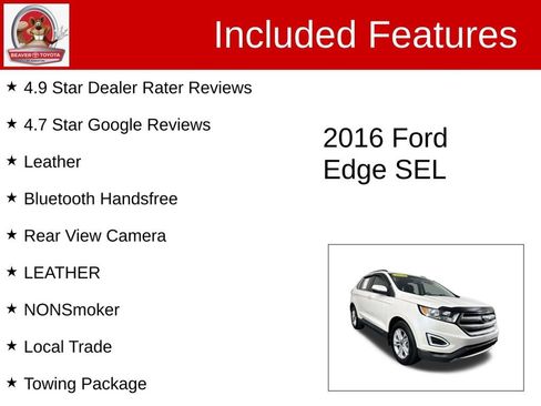 Used 2016 Ford Edge SEL w/ Equipment Group 201A FWD image 4
