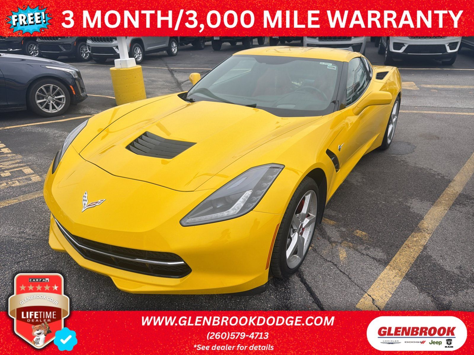 Used 2014 Chevrolet Corvette Stingray Coupe w/ 2LT Preferred Equipment Group RWD image 1