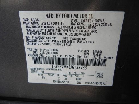 Used 2018 Ford Taurus Police Interceptor image 19