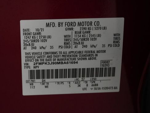Used 2021 Ford Edge ST-Line FWD image 44