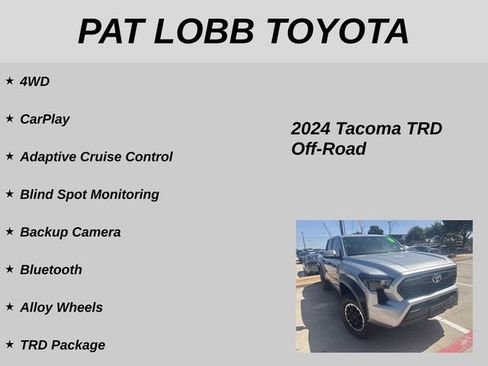 Used 2024 Toyota Tacoma TRD Off-Road w/ TRD Off Road Upgrade Package AWD/4WD image 16