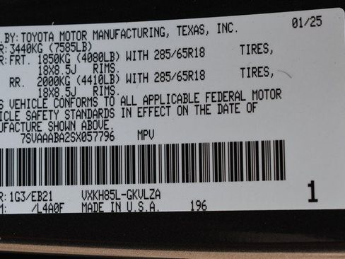 Certified 2025 Toyota Sequoia TRD Pro AWD/4WD image 35