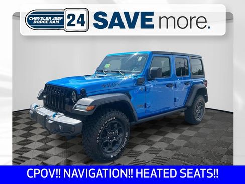 Certified 2023 Jeep Wrangler Unlimited w/ Cold Weather Group AWD/4WD image 1