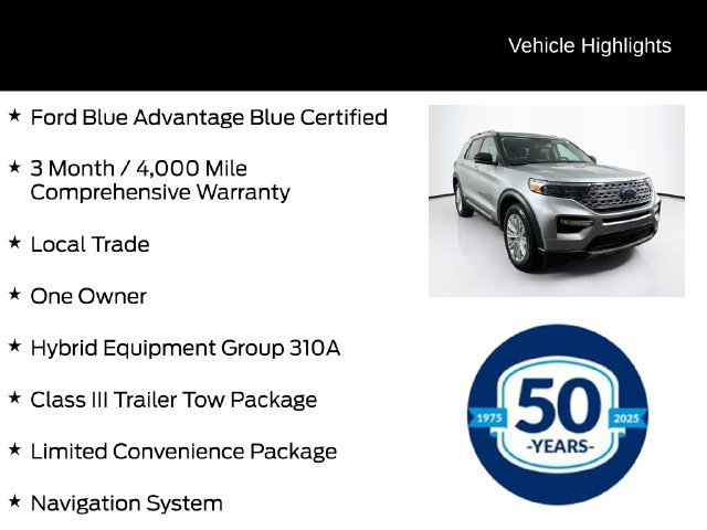 Used 2021 Ford Explorer Limited w/ Hybrid Equipment Group 310A AWD/4WD image 6