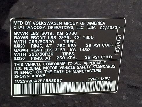 Certified 2023 Volkswagen Atlas SEL R-Line AWD/4WD image 29
