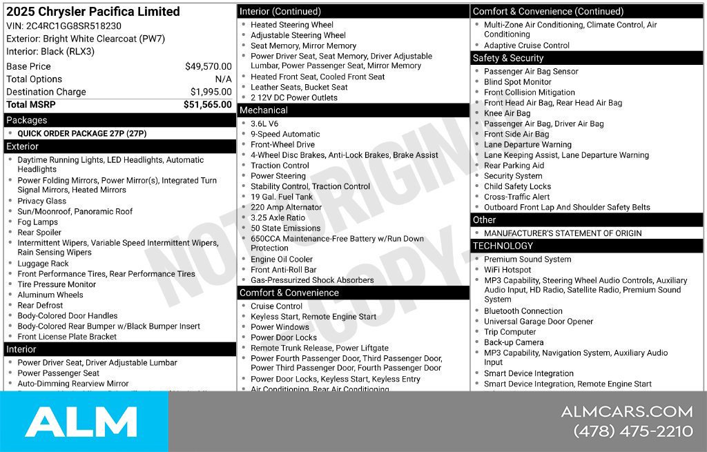 Used 2025 Chrysler Pacifica Limited FWD image 36
