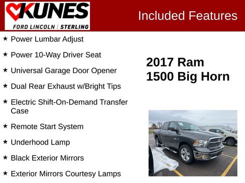 Used 2017 RAM 1500 Big Horn image 3