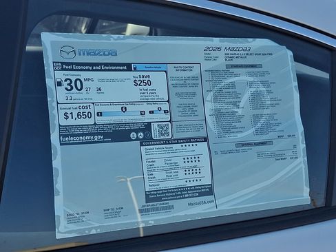 New 2026 MAZDA MAZDA3 s Sport image 26