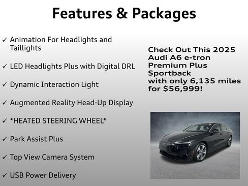 Used 2025 Audi A6 e-tron Premium Plus w/ Premium Plus image 24