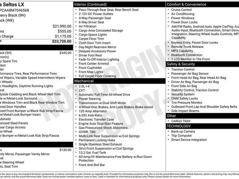 Used 2021 Kia Seltos LX image 2