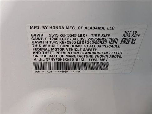 Used 2019 Honda Pilot Touring image 23