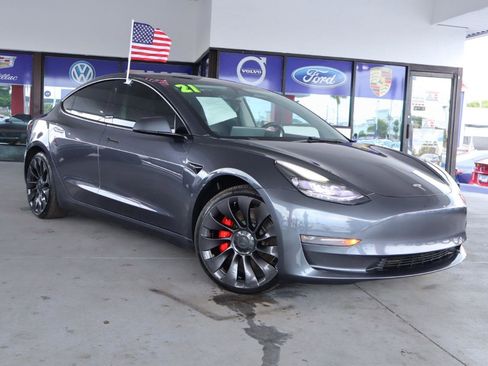 Used 2021 Tesla Model 3 Performance AWD/4WD image 3
