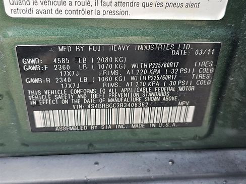 Used 2011 Subaru Outback 2.5i Premium AWD/4WD image 20