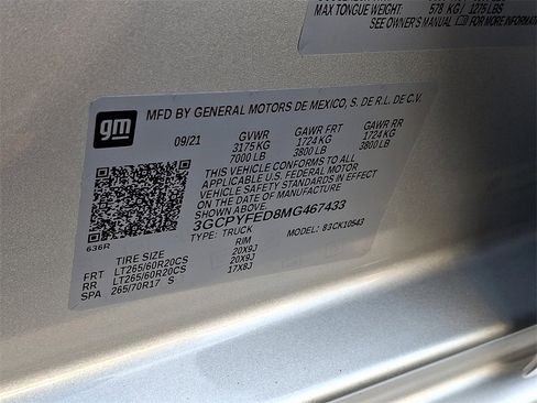 Certified 2021 Chevrolet Silverado 1500 LT Trail Boss w/ Bed Protection Package image 27