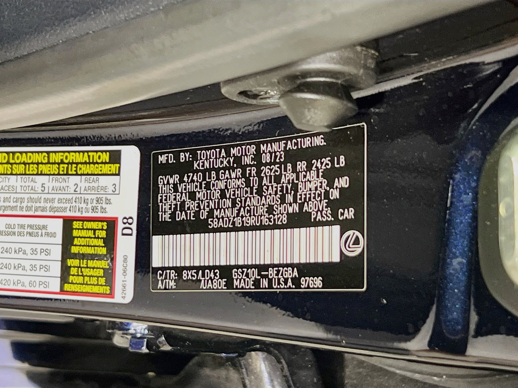 Used 2024 Lexus ES 350 w/ Premium Package FWD image 31