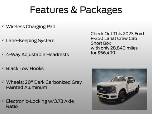 Used 2023 Ford F350 Lariat w/ Lariat Ultimate Package AWD/4WD image 17