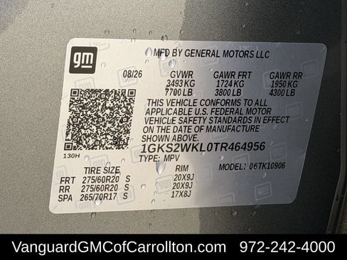 New 2026 GMC Yukon XL AT4 Ultimate w/ LPO, Floor Liner Package AWD/4WD image 27