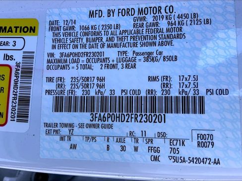 Used 2015 Ford Fusion SE image 34