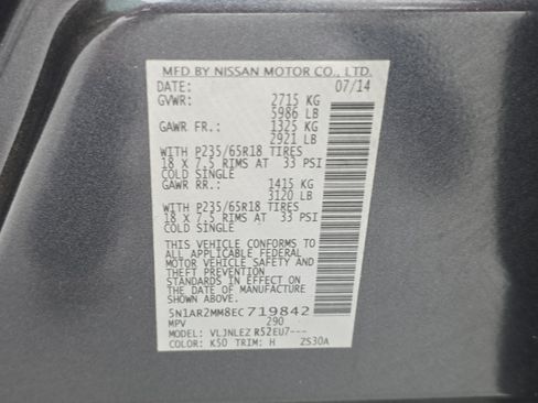 Used 2014 Nissan Pathfinder SV AWD/4WD image 34
