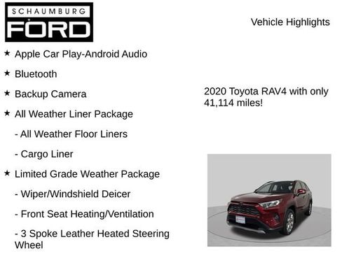 Used 2020 Toyota RAV4 Limited w/ Limited Grade Weather Package AWD/4WD image 8