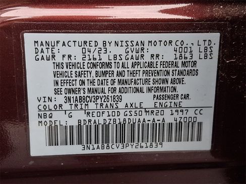 Used 2023 Nissan Sentra SV w/ All-Weather Package image 26