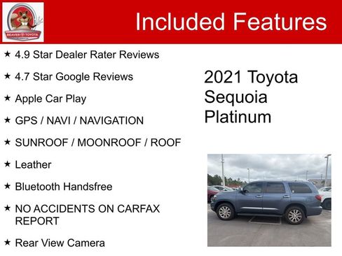 Used 2021 Toyota Sequoia Platinum image 5