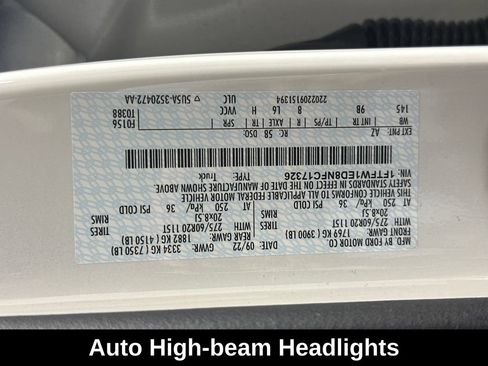 Used 2022 Ford F150 Platinum w/ Equipment Group 701A High AWD/4WD image 14