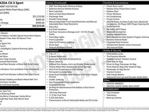 Used 2016 MAZDA CX-3 Sport image 34