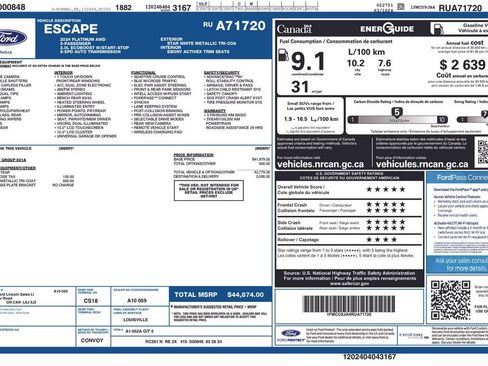 Used 2024 Ford Escape Platinum AWD/4WD image 36