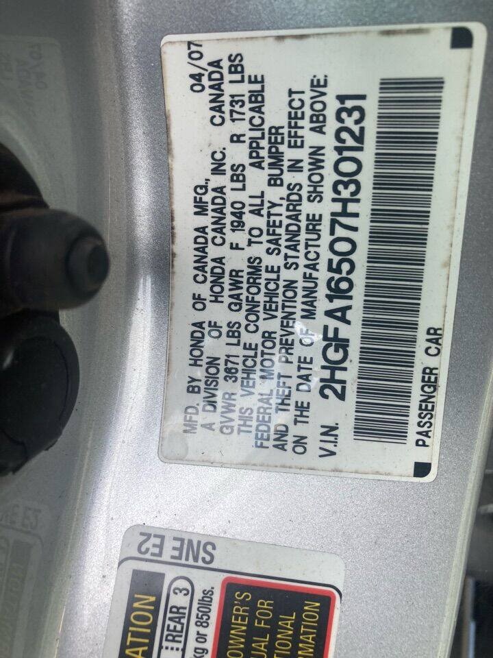 Used 2007 Honda Civic LX image 16