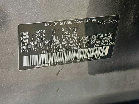 Used 2022 Subaru Legacy Limited AWD/4WD image 12