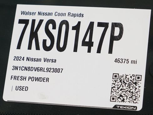 Used 2024 Nissan Versa S w/ Trunk Package FWD image 25