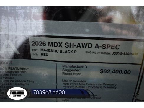 New 2026 Acura MDX A-Spec AWD/4WD image 39