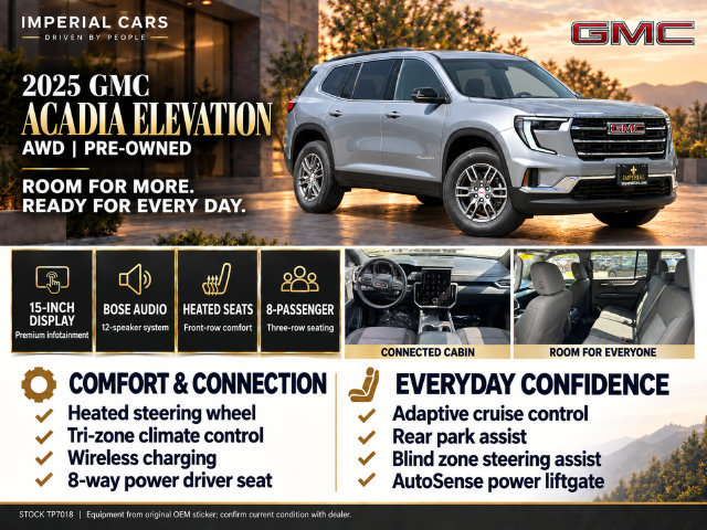 Used 2025 GMC Acadia Elevation AWD/4WD image 6
