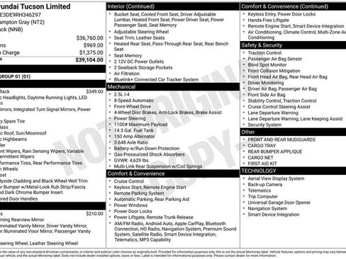Certified 2024 Hyundai Tucson Limited FWD image 24