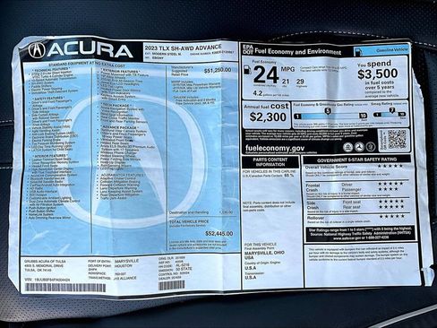 Used 2023 Acura TLX SH-AWD w/ Advance Package image 29