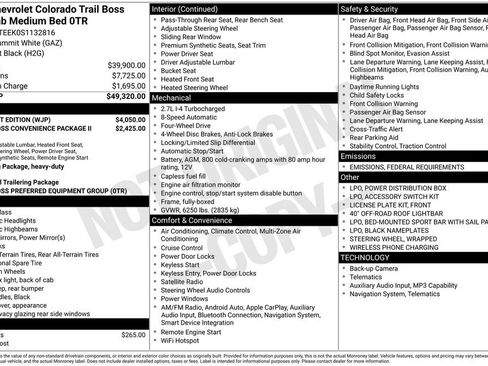 New 2025 Chevrolet Colorado Trail Boss w/ Midnight Edition image 10