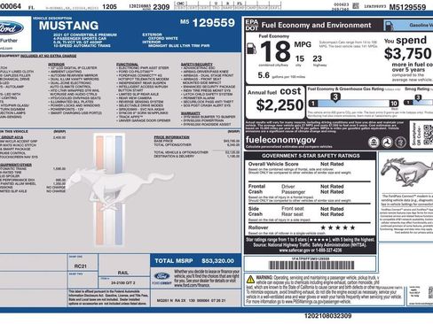 Certified 2021 Ford Mustang GT Premium w/ Equipment Group 401A image 27