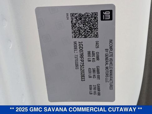 New 2025 GMC Savana 3500 w/ Power Convenience Package image 27
