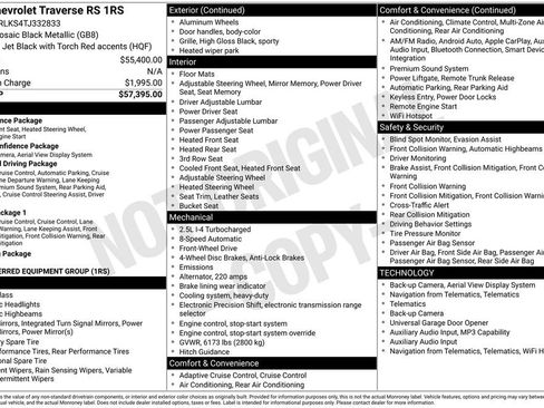 New 2026 Chevrolet Traverse RS FWD image 17