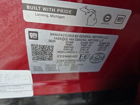 Used 2025 Chevrolet Traverse RS w/ LPO, Floor Liner Package image 11