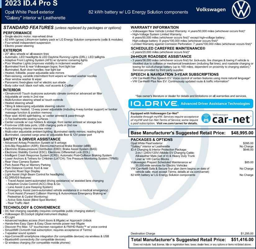 Used 2023 Volkswagen ID.4 Pro S RWD image 3