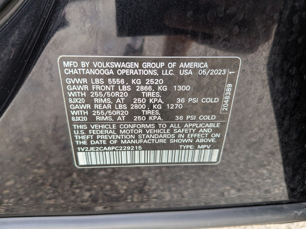 Used 2023 Volkswagen Atlas Cross Sport SE w/ Panoramic Sunroof Package FWD image 35